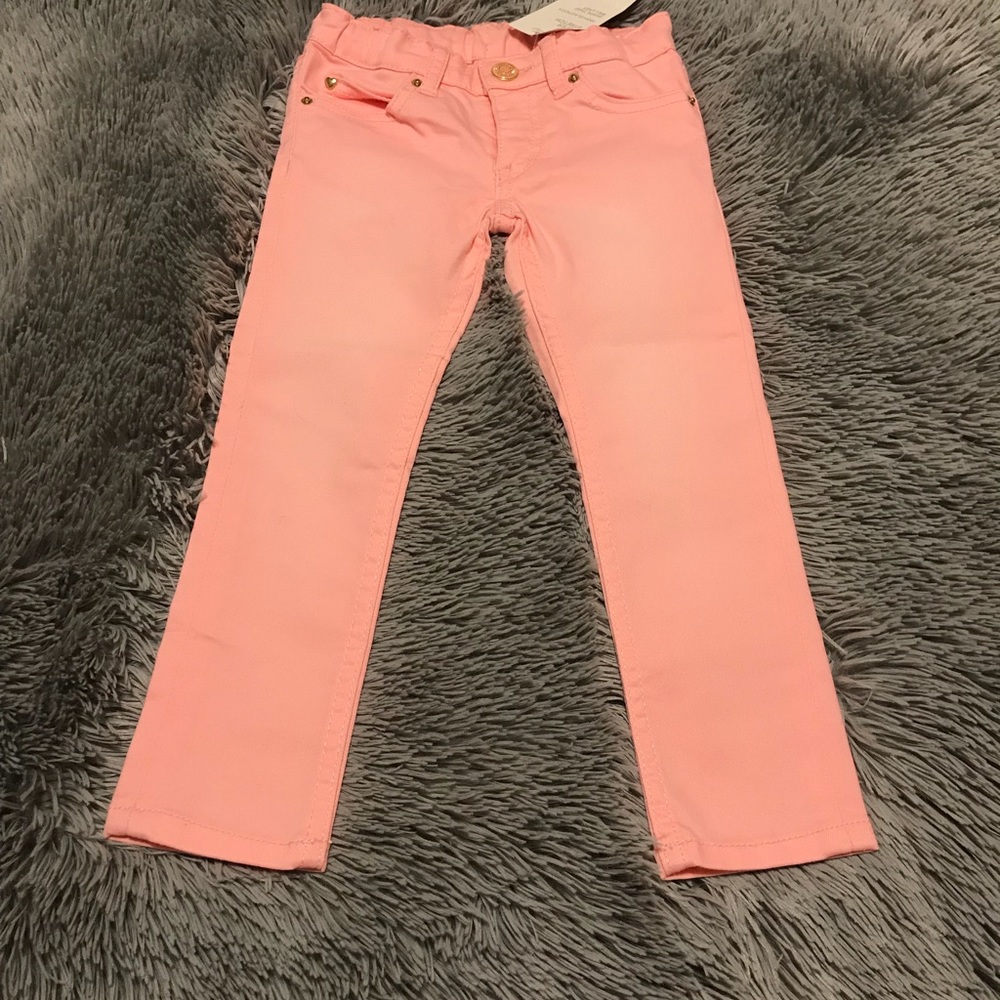 NWT H & M NEON PINK SKINNY JEANS
